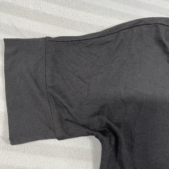 Weekend Max Mara Shirt Womens Medium Black A-Line T-Shirt Scoop Neck Jersey Knit - Picture 4 of 8